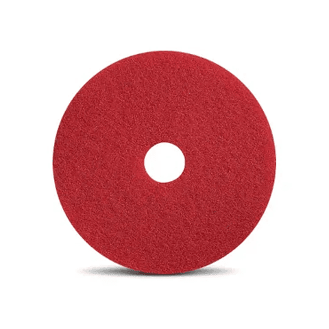 Disco Pad Rojo de 17 Pulgadas para Abrillantado y Lavado Suave - Caja de 5 Unidades