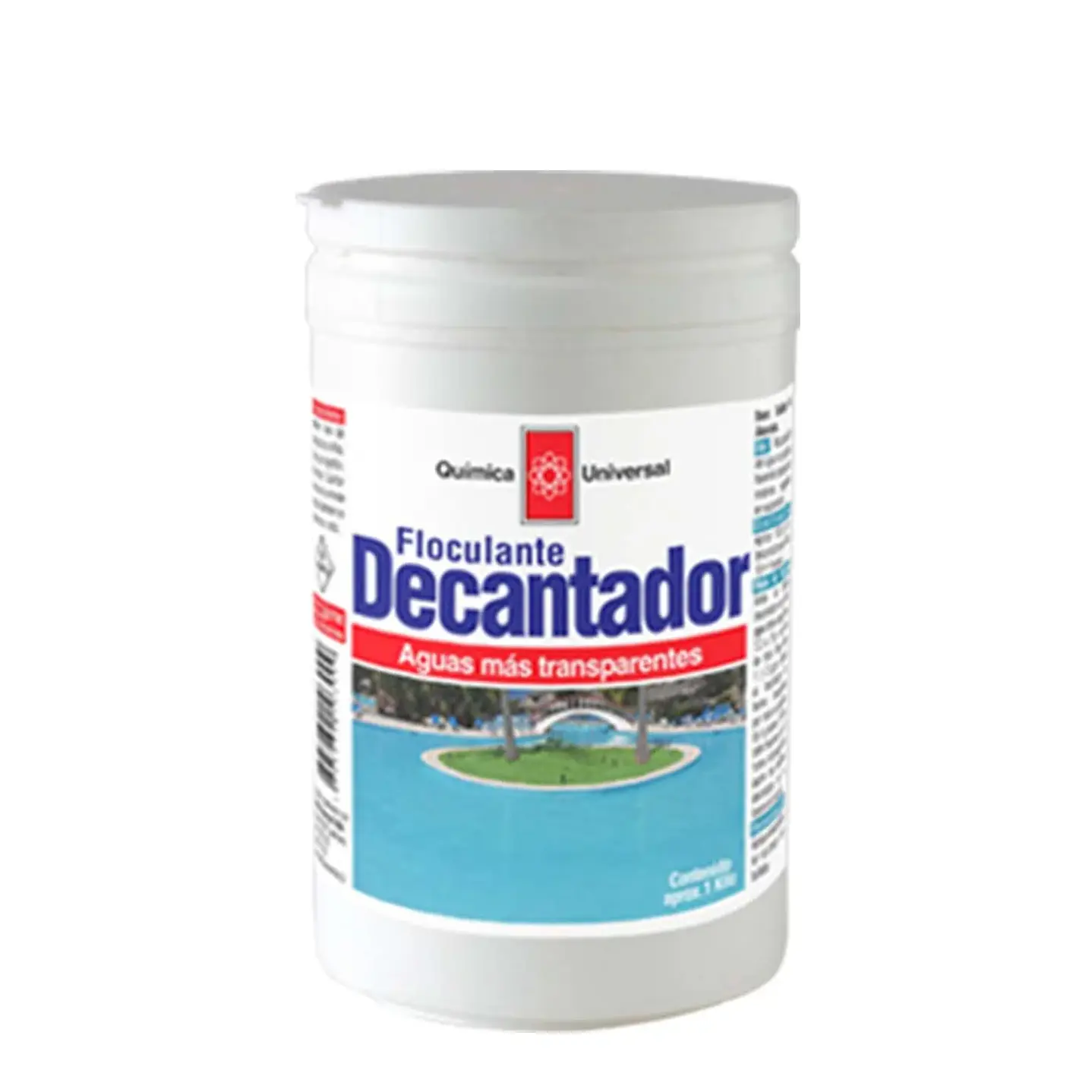 Floculante Decantador - Química Universal - 1 kg - Sulfato de Aluminio Granulado para Recuperación de Agua Turbia 1