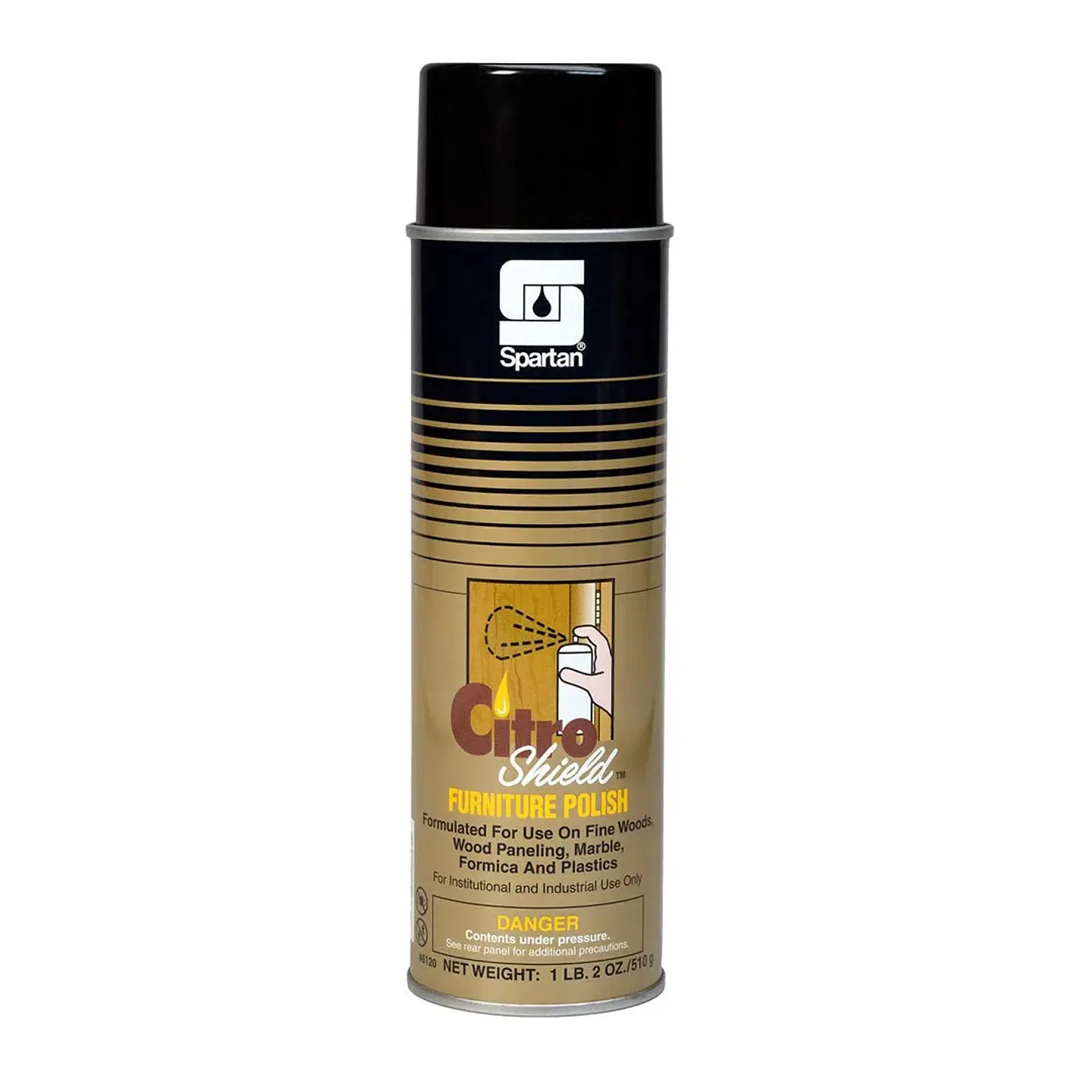 Abrillantador y protector para muebles de madera CITROSHIELD aerosol 510 g para uso profesional 1
