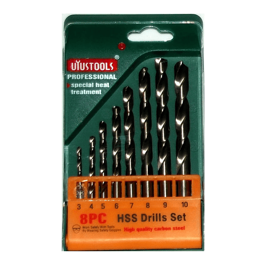 Set de Brocas para Madera 8 Piezas Uyustools