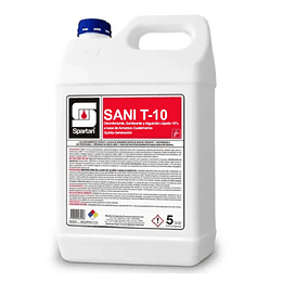 Sani T-10 Desinfectante y Sanitizante Líquido 5 Kg Spartan