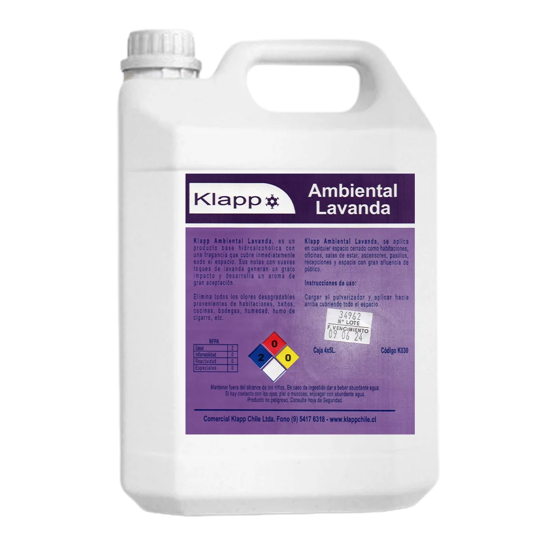 Aromatizante ambiental Lavanda Klapp bidón 5 L para uso profesional