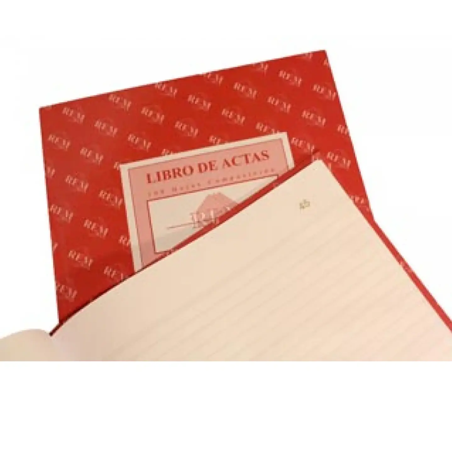 REM - Libro de Actas de 200 Hojas Foliadas, Tapa Dura - 33 x 22 cm 2