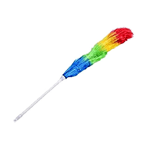 Plumero Tricolor de Fibras Sintéticas Estáticas - Limpieza de Polvo y Superficies Delicadas