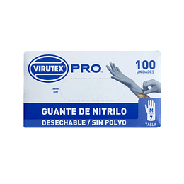 Guante de Nitrilo desechable S/P Virutex 100 und. Talla M
