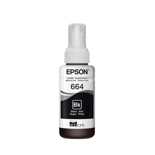 Tinta Epson T664 Negro | L120 | L121 | L396