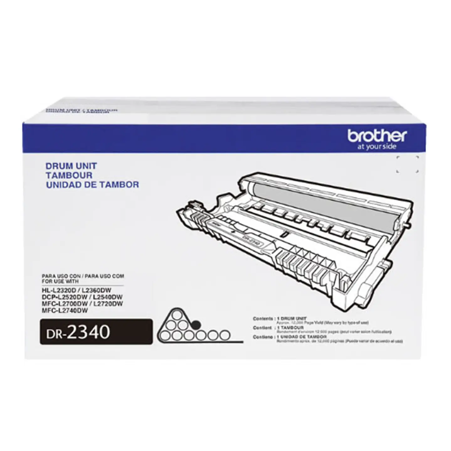 Unidad de Tambor Original Brother DR2340 - Rendimiento Estándar (12.000 Páginas) 1