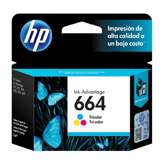 Cartucho de Tinta HP 664 Tricolor