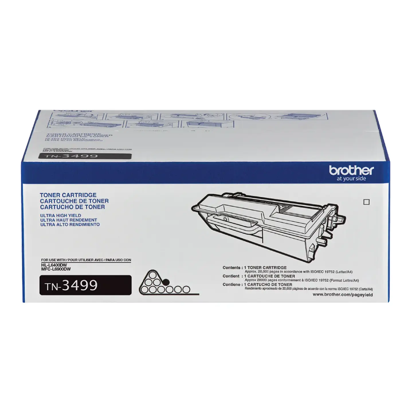 Tóner Original Brother TN‑3499 Negro – 20.000 Páginas 1