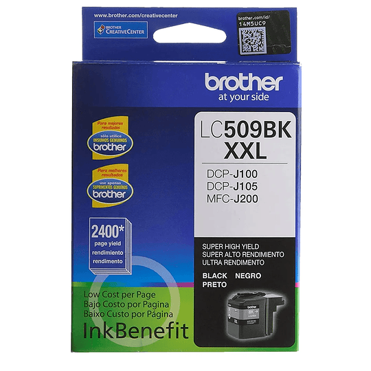 Cartucho de Tinta Original Brother LC509BK XXL Negro