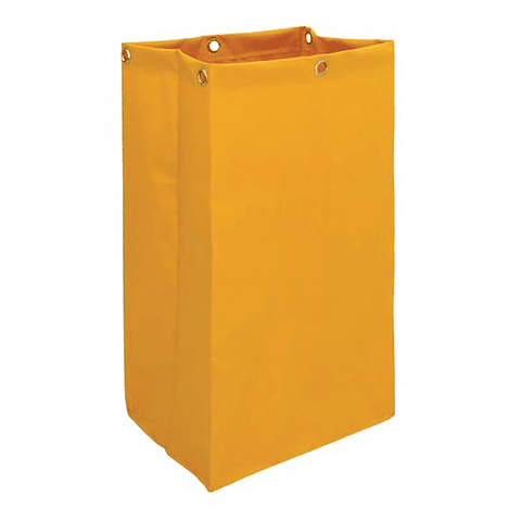 Bolsa de Repuesto en Vinilo Amarillo para Carro de Limpieza Porta Implementos - 6 Ojales