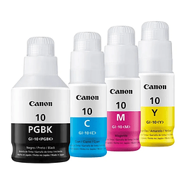 Tintas Canon GI 10 Pack 4 Colores