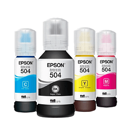 Tintas Epson T504 Pack Cuatro Colores