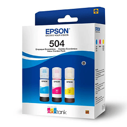 Tintas Epson T504 Pack Tres Colores