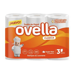 Papel Toalla Nova Ovella x 3 unidades