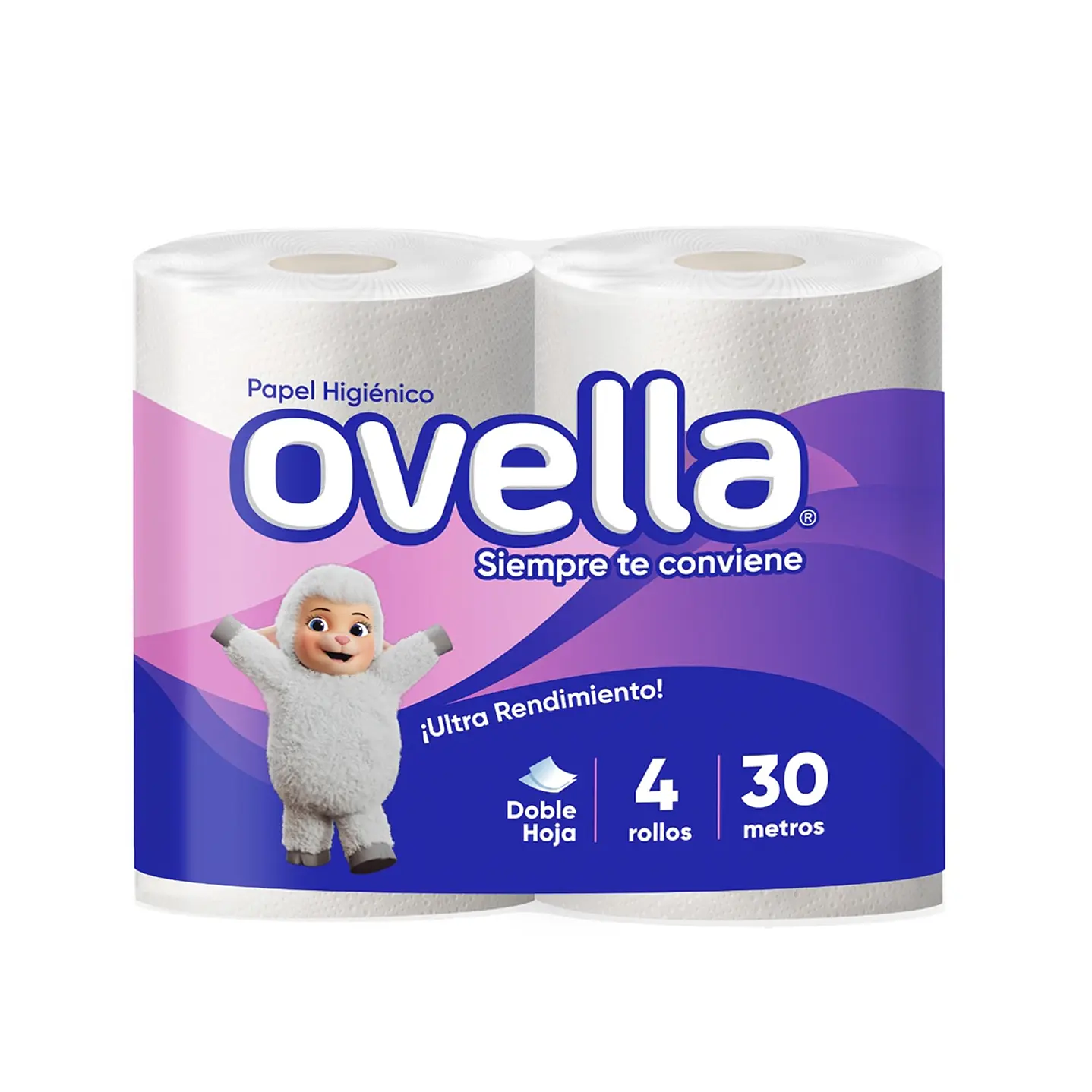 Papel Higiénico Ovella 4x30mts 1