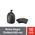 Bolsas de Basura Negras 70x90 cm - Carga Pesada, 60 Litros, 50 Micrones - Pack 10 Unidades