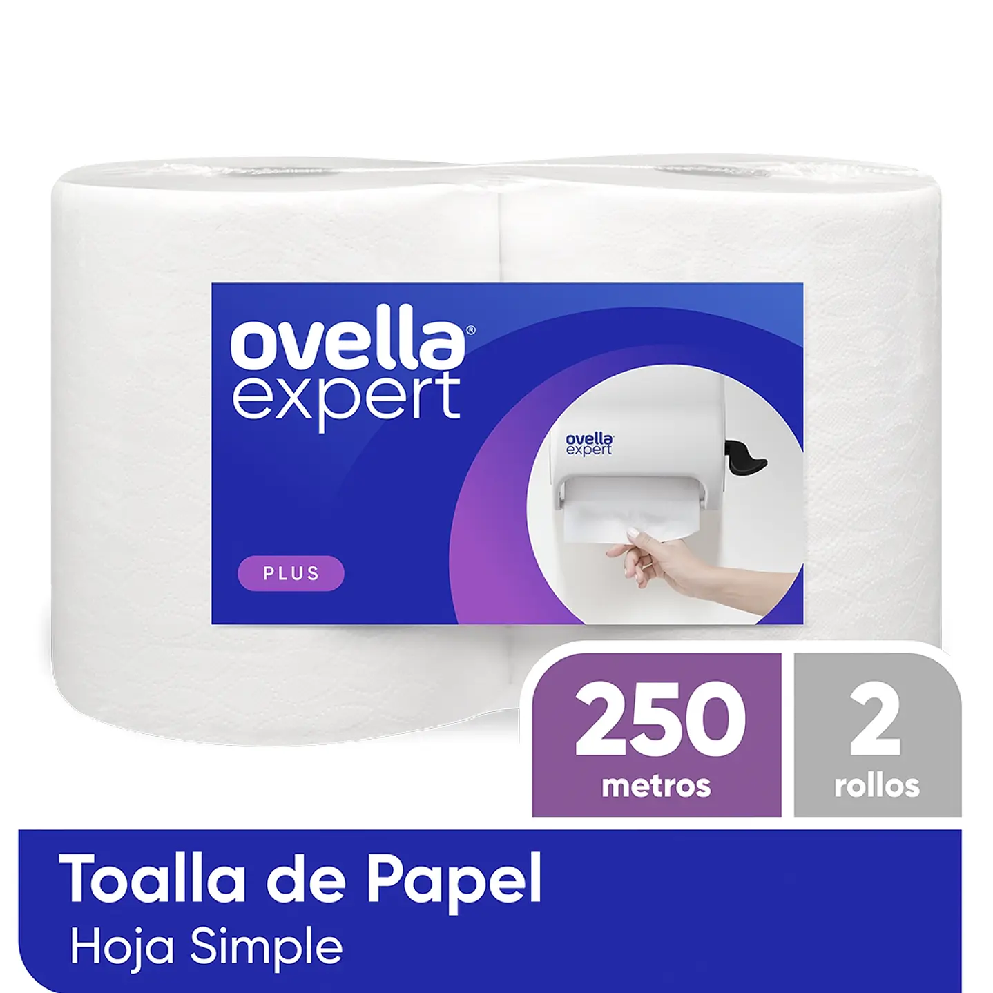 Papel Toalla Jumbo 2x250mts Ovella 2
