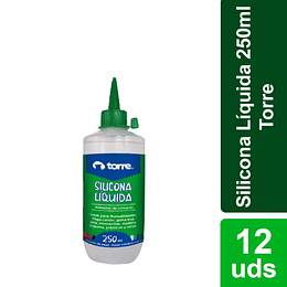 Caja 12 unidades Silicona Fría Líquida 250ml Torre