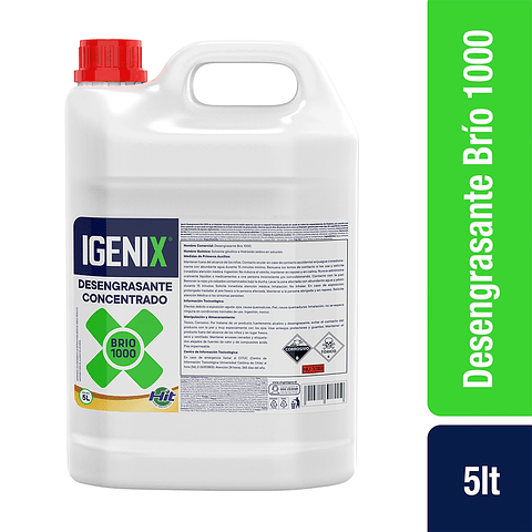 Desengrasante Industrial Brio 1000 Igenix 5L | Concentrado Extremo