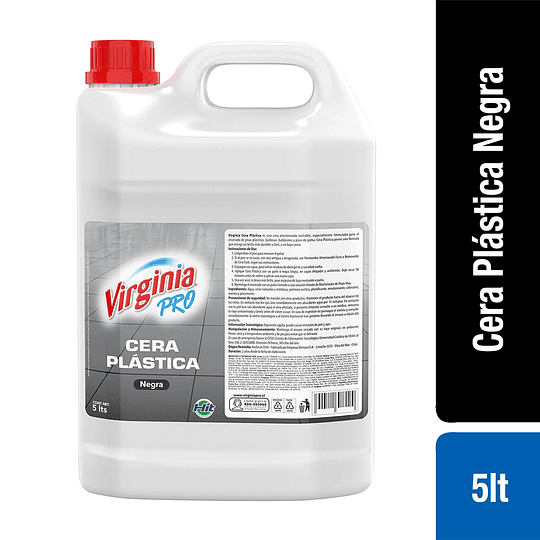 Cera Plástica Negra Virginia 5 Lts