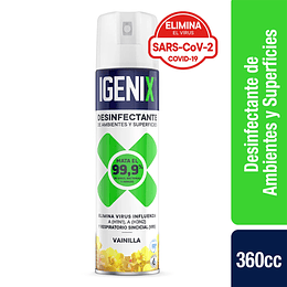 Desinfectante en Aerosol Igenix Vainilla 360cc