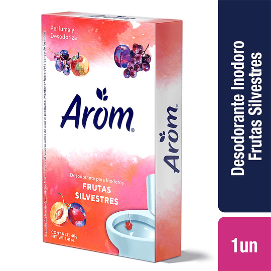 Desodorante en Pastilla para Inodoros Frutas Silvestres Arom 40g