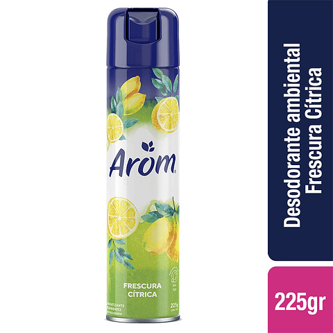 Arom - Desodorante Ambiental en Aerosol, Frescura Cítrica, 225g