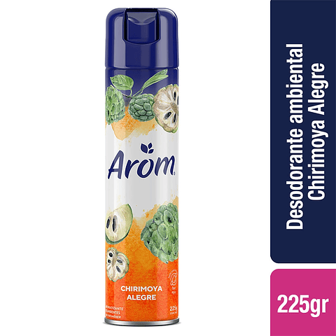 Arom - Desodorante Ambiental en Aerosol, Chirimoya Alegre, 225g