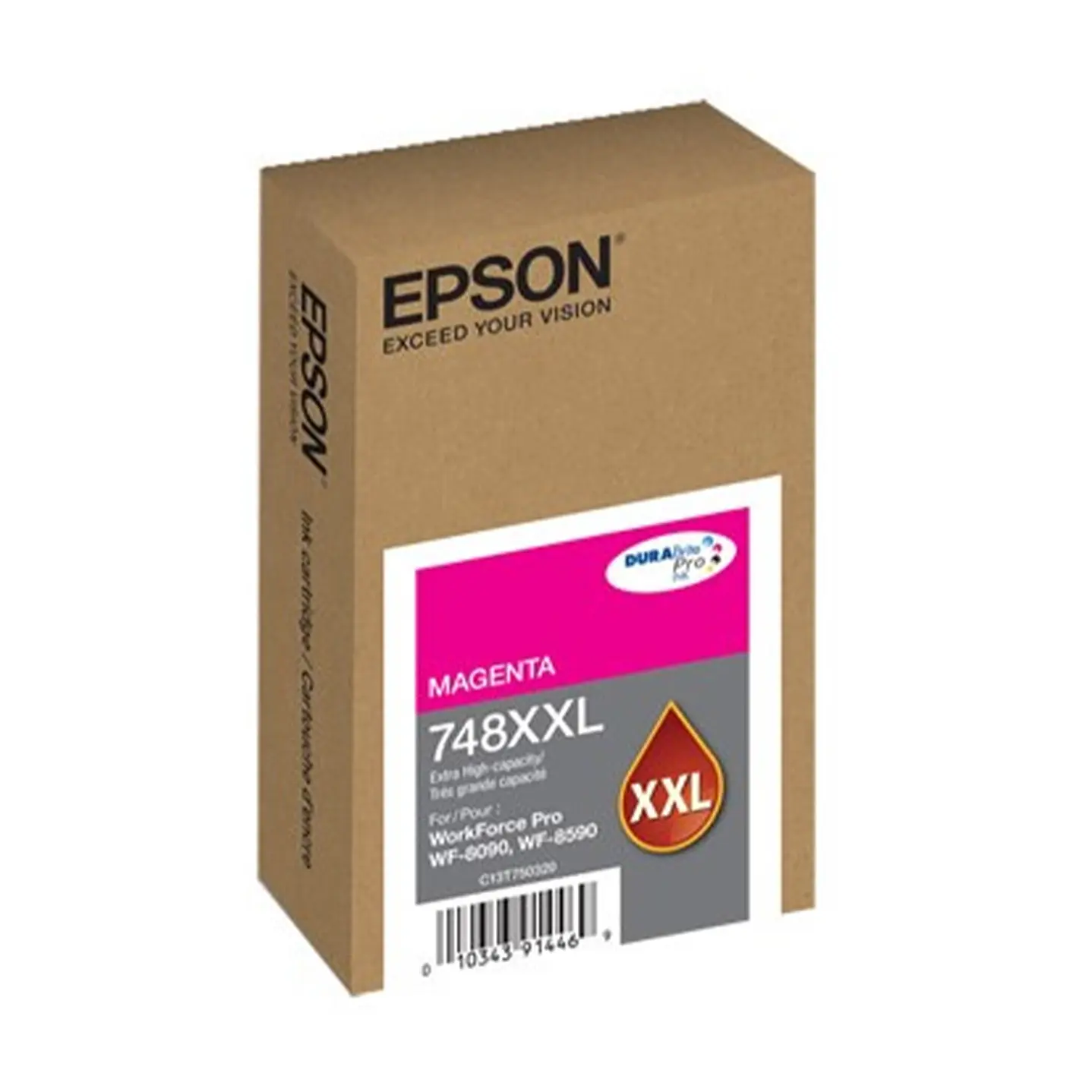 Cartucho de Tinta Epson T748XXL Magenta Original - Extra Alta Capacidad, 7.000 Páginas 1