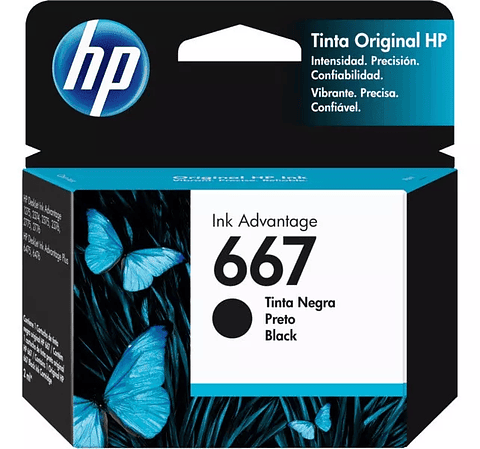 Cartucho de Tinta HP 667 Negro Original