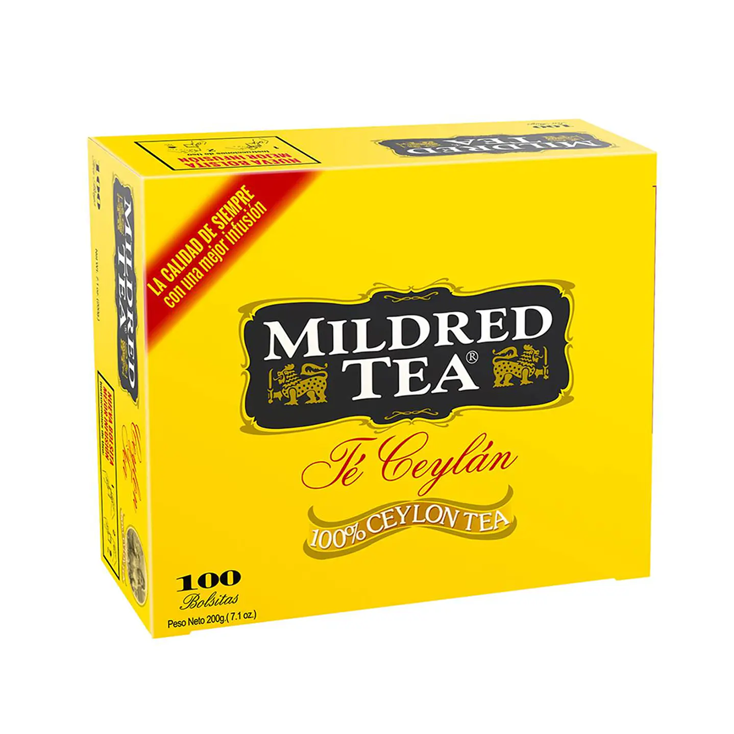 Té Ceylán Mildred Tea Caja 100 Bolsitas 200g 1