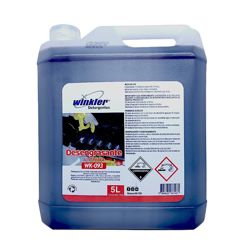 Desengrasante Industrial WK-093 5L: Descarbonizante de Alta Potencia