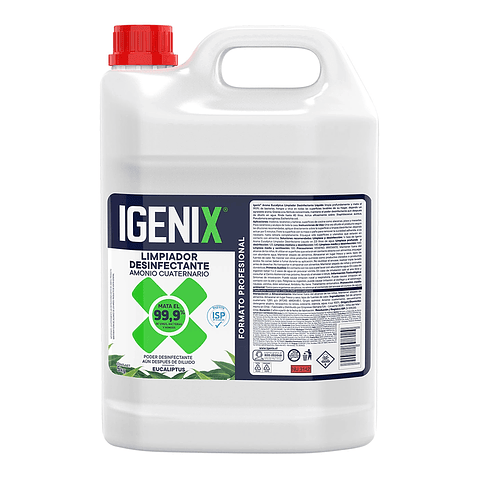 Limpiador Desinfectante Igenix 5L Eucaliptus: Adiós al 99.9% de Bacterias