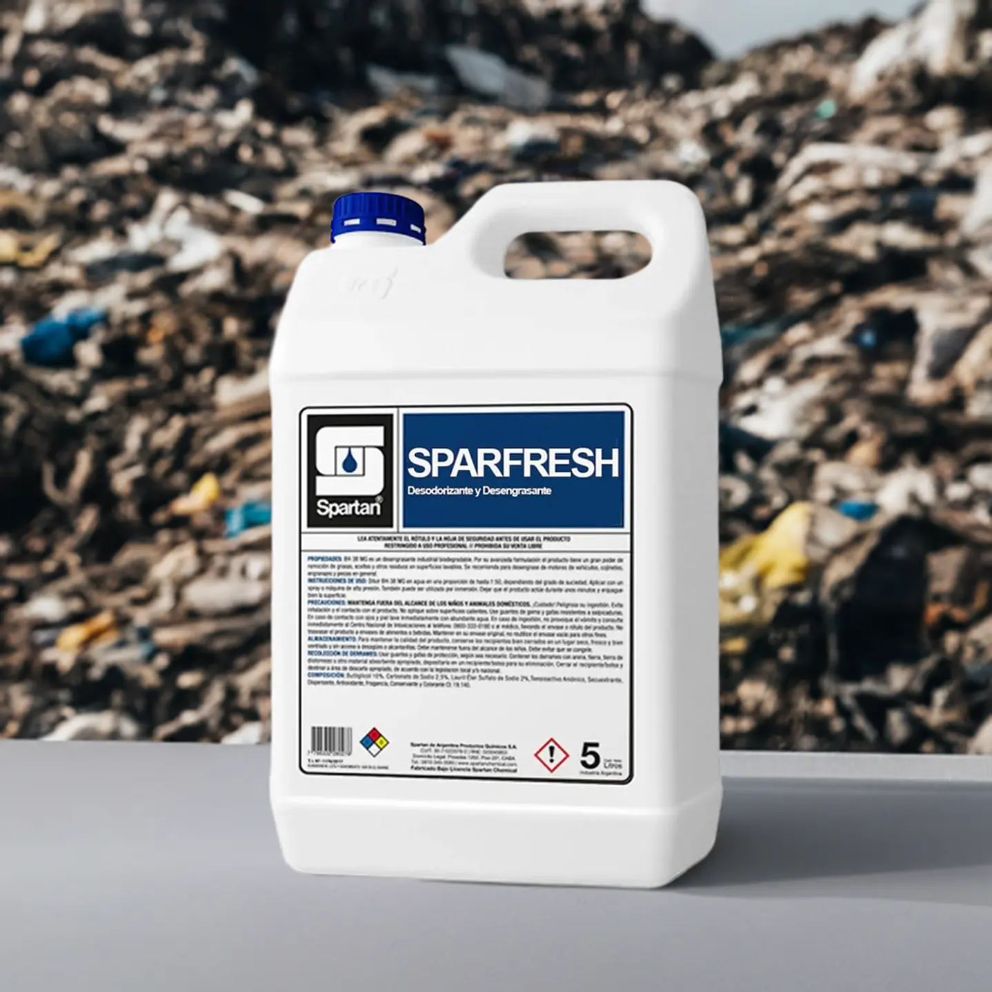 Desodorizante y Desengrasante Industrial SPARFRESH – Spartan – 5 kg 3