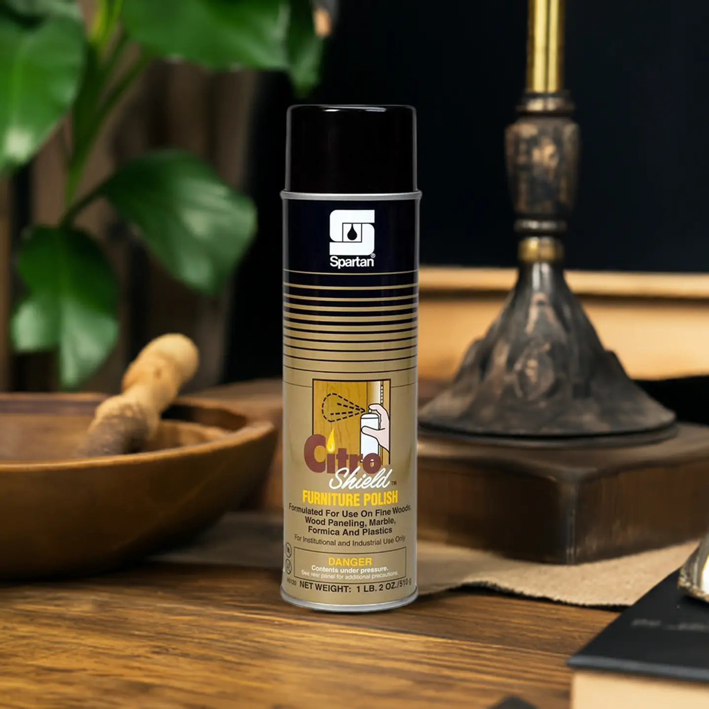 Abrillantador y protector para muebles de madera CITROSHIELD aerosol 510 g para uso profesional 6