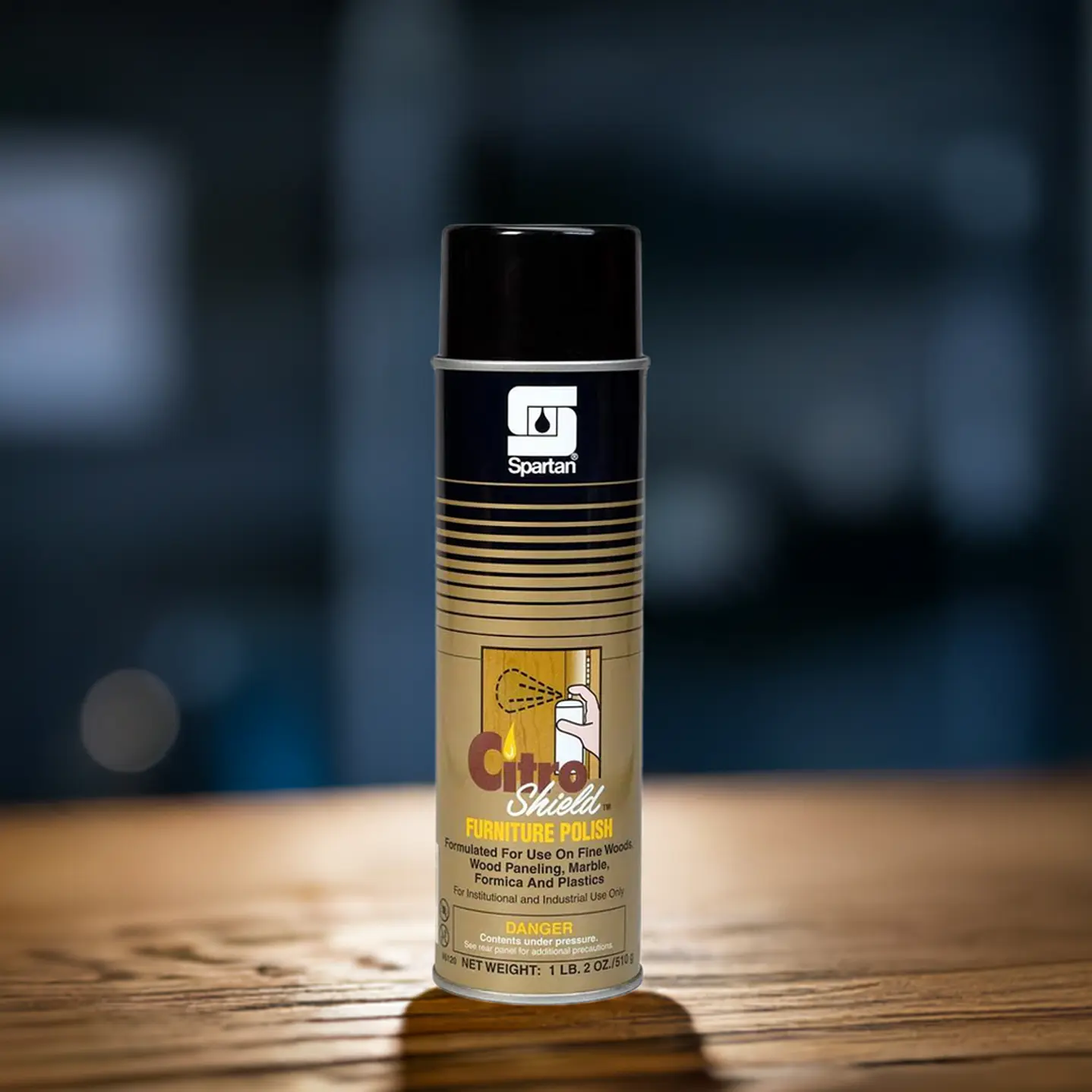 Abrillantador y protector para muebles de madera CITROSHIELD aerosol 510 g para uso profesional 5