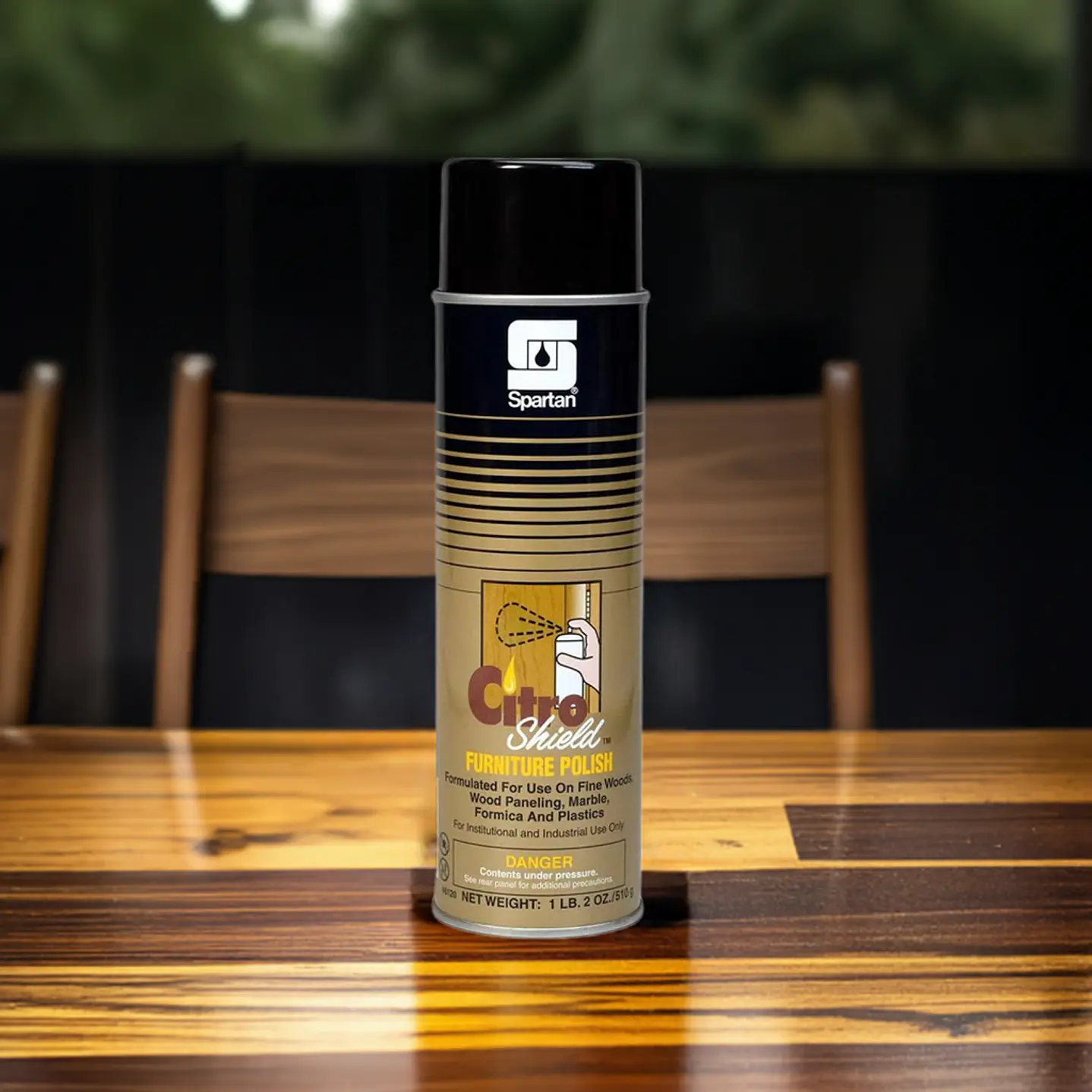 Abrillantador y protector para muebles de madera CITROSHIELD aerosol 510 g para uso profesional 3