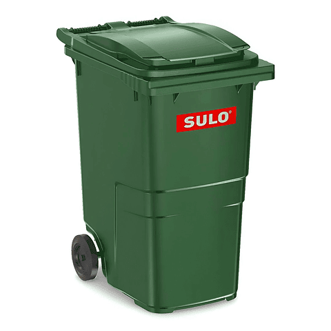 Contenedor de Basura 360 Litros CITYBAC Sulo - Color Verde, 2 Ruedas, Carga 160 kg
