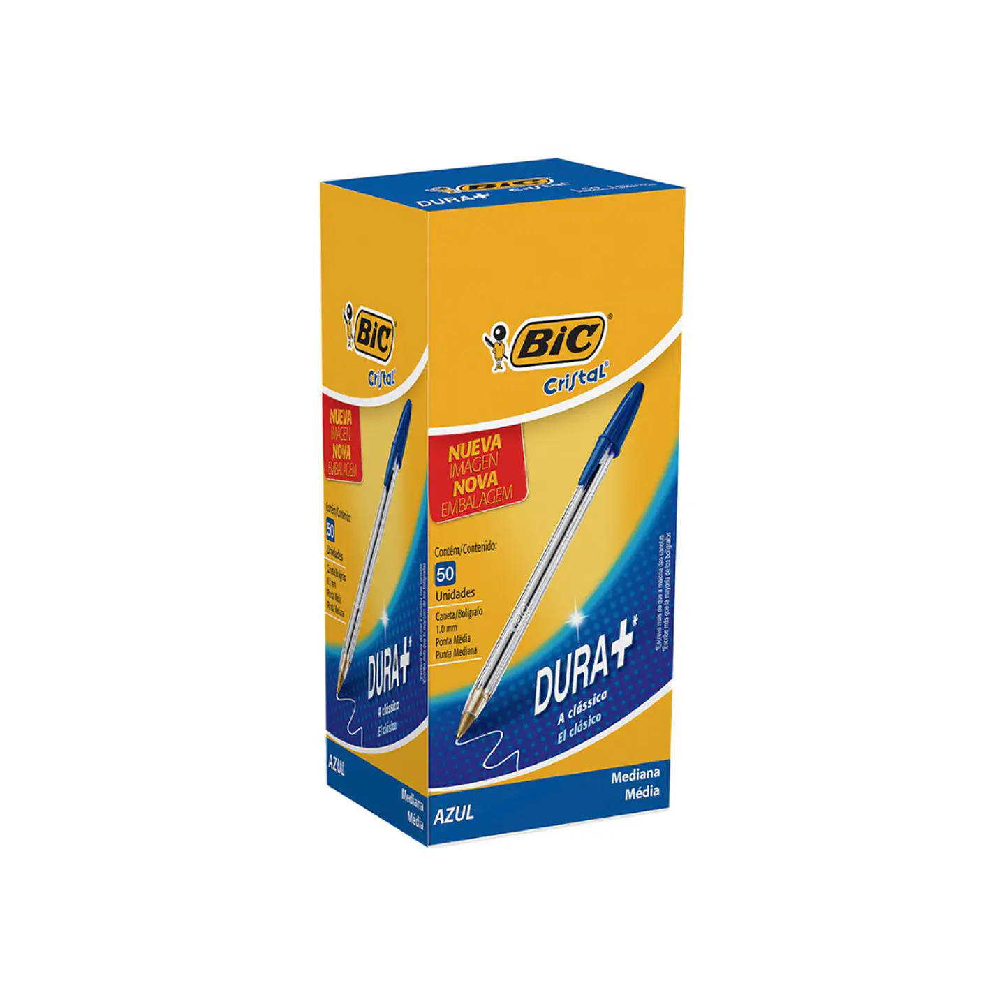 Lápiz Pasta Bic Cristal Azul Caja de 50 unidades 1