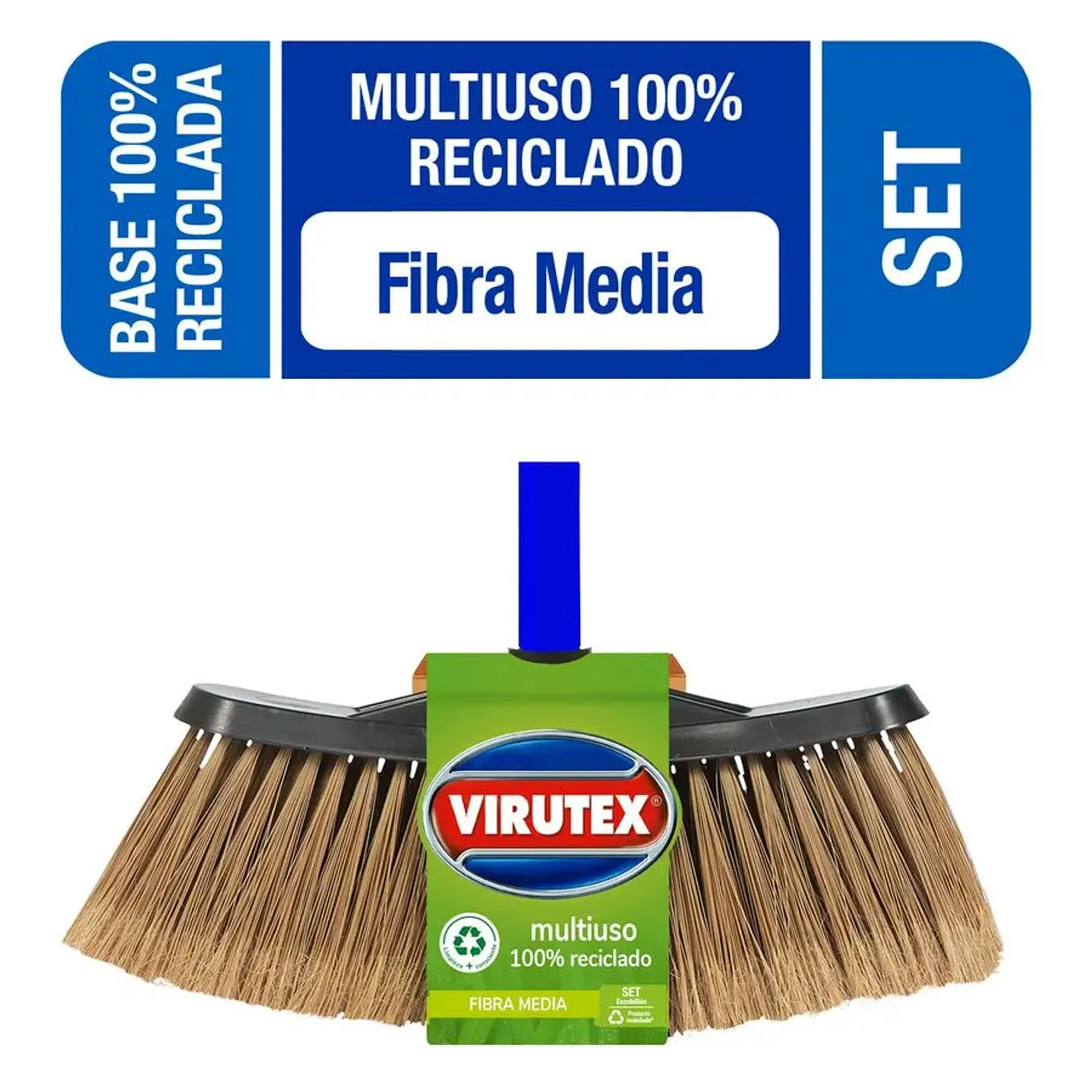 Virutex - Escobillón Multiuso para Interiores, Ecológico - Ideal Pisos Delicados 1