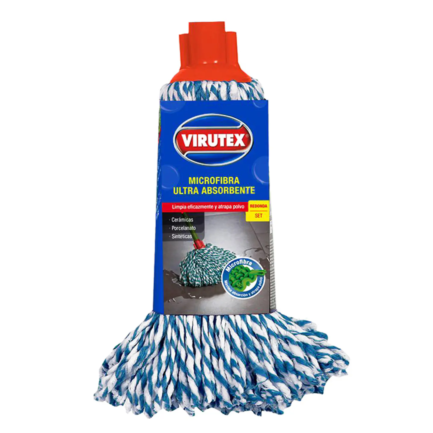 Repuesto mopa de microfibra Virutex para pisos delicados 1