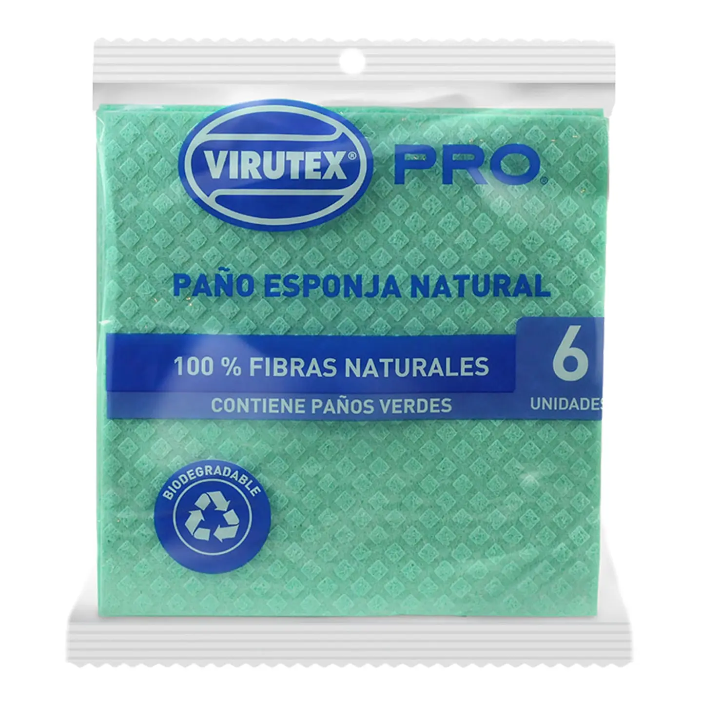 Paño Esponja Natural x 6 unidades Virutex 1
