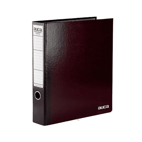 AUCA - Archivador Carta de Lomo Angosto Eco, 2 Anillos - Color Burdeo