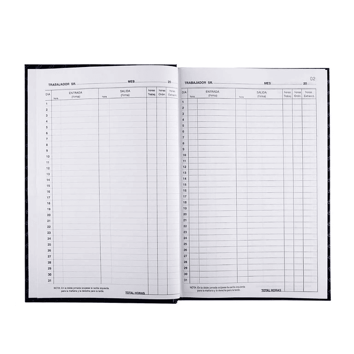 Libro de Asistencia 100 Hojas Auca 3