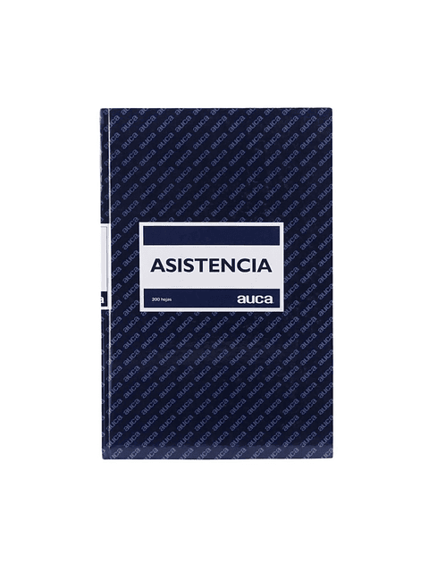 AUCA - Libro de Asistencia de Personal de 200 Hojas, Tapa Dura - Registro de Horarios