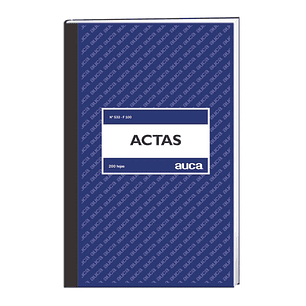 Libro de Actas 200 Hojas Composición Auca