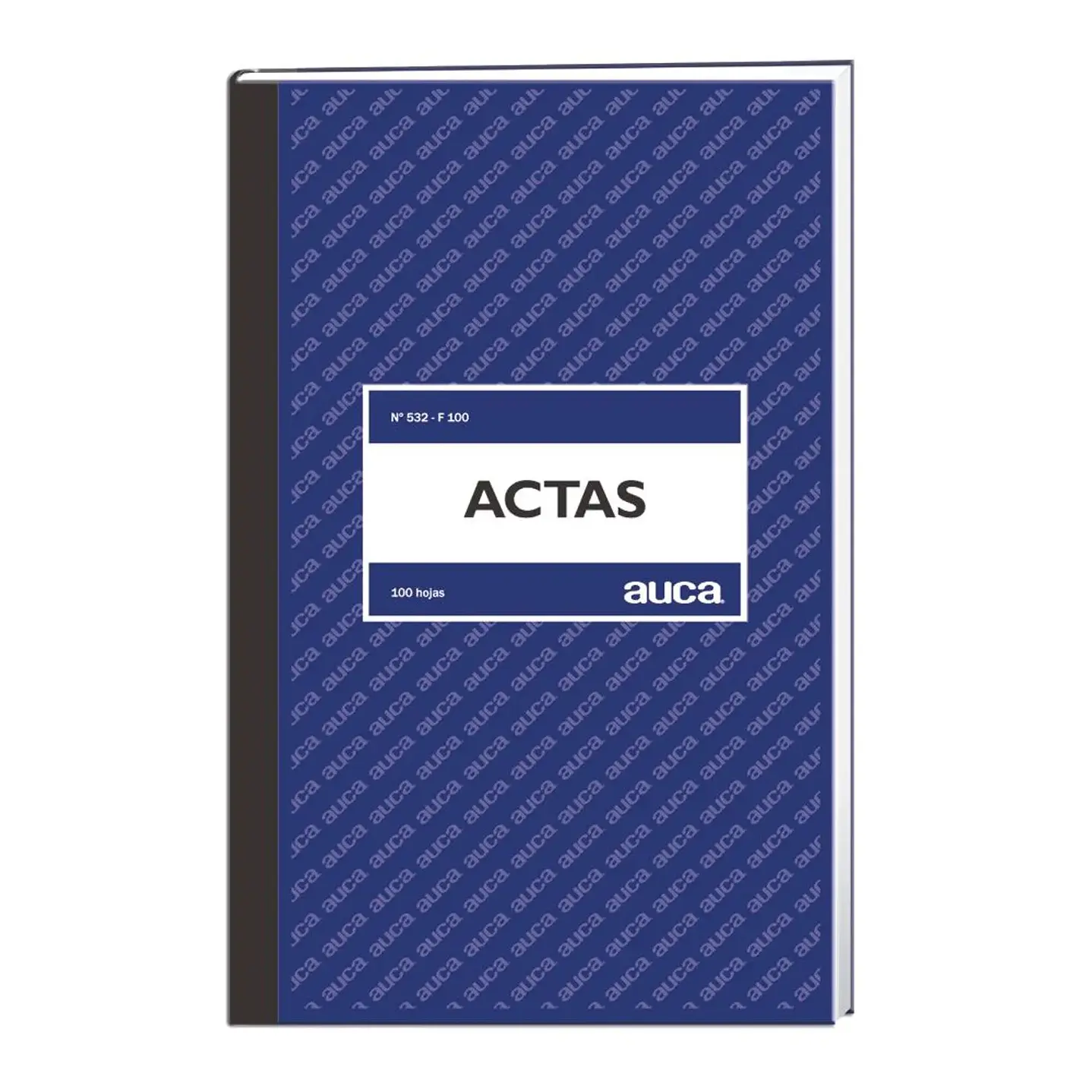 AUCA - Libro de Actas Cuadriculado de 100 Hojas, Foliado - Tapa Flexible - 32.0 x 20.8 cm 1