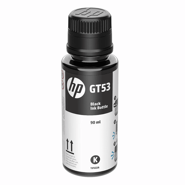 Botella de Tinta Negra HP GT53 Original (1VV22AL) 2