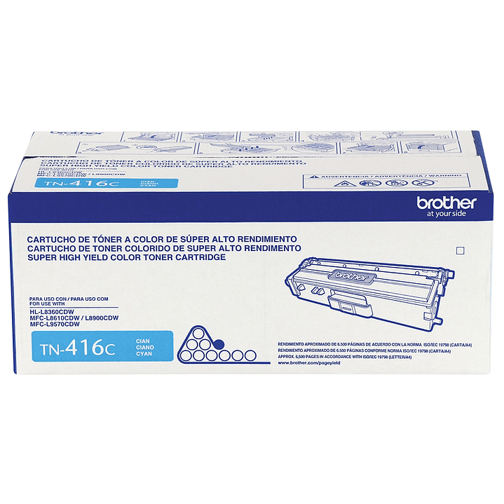 Tóner Original Brother TN416C Cian - Alto Rendimiento (6.500 Páginas) 2